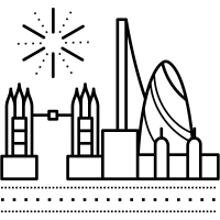 London skyline icon